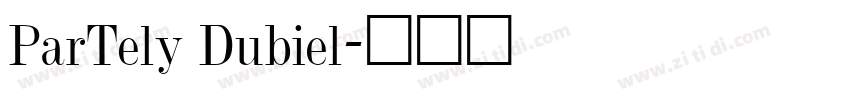 ParTely Dubiel字体转换